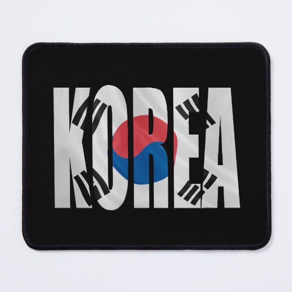 Item preview, The word Korea with an overlay of a facsimile of the South Korean flag. designed and sold by funkyworm.