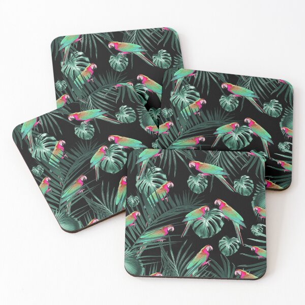 Item preview, Parrots in the Tropical Jungle Night #1 #tropical #decor #art  designed and sold by Anita's & Bella's Art.