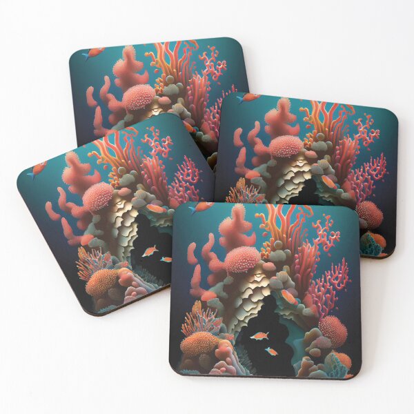 Item preview, Underwater Sanctuary: Vibrant Coral Reef & Fish designed and sold by ShadowAndSlate.
