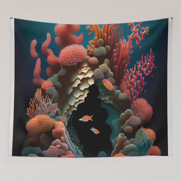 Item preview, Underwater Sanctuary: Vibrant Coral Reef & Fish designed and sold by ShadowAndSlate.