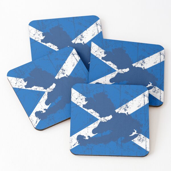 Item preview, Mull on Scotland Flag - Distressed designed and sold by isleheid.