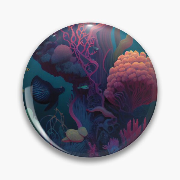 Item preview, Abundant Depths: Lush Coral Garden & Marine Life designed and sold by ShadowAndSlate.