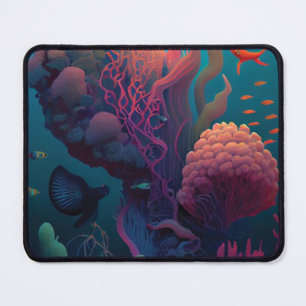 Item preview, Abundant Depths: Lush Coral Garden & Marine Life designed and sold by ShadowAndSlate.