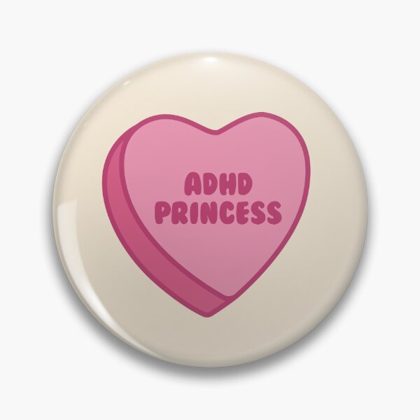Item preview, pink adhd princess candy heart - retro graphic  designed and sold by jessicaleah15.