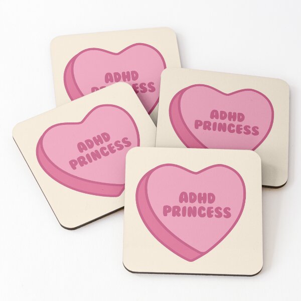 Item preview, pink adhd princess candy heart - retro graphic  designed and sold by jessicaleah15.