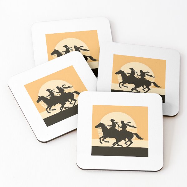 Item preview, Galloping Cowboys at Sunset Tee designed and sold by Route and Render.