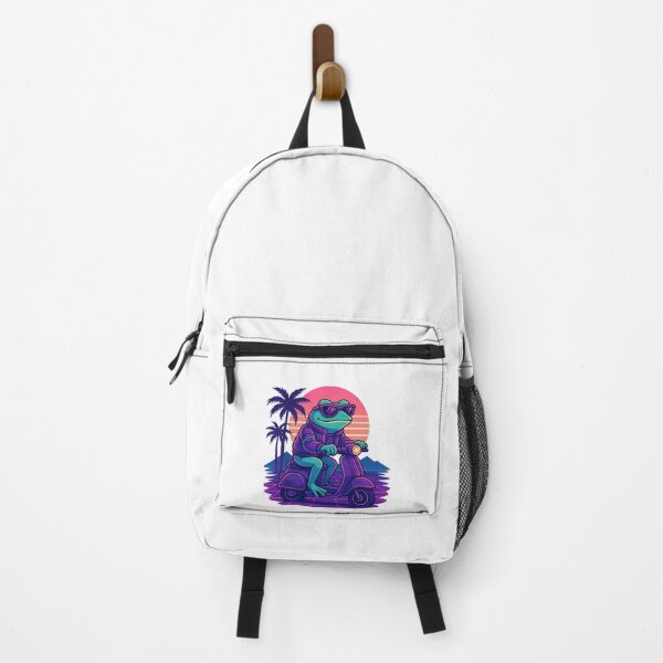 Item preview, Pixel Hopper - Synthwave Frog Rider designed and sold by FBA.