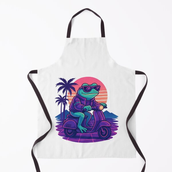 Item preview, Pixel Hopper - Synthwave Frog Rider designed and sold by FBA.