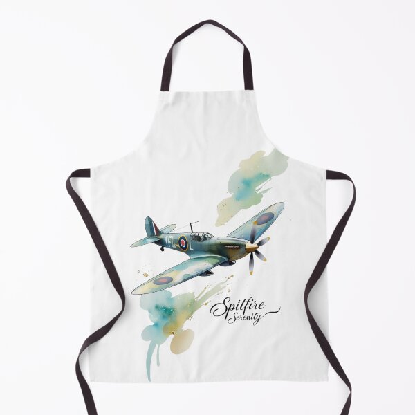 Item preview, Spitfire Serenity – Gentle Watercolor Fighter Plane Design designed and sold by jubileejungle.