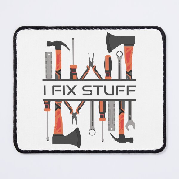 Item preview, I Fix Stuff Men's Garage Workshop Tools designed and sold by Art-of-Rory.