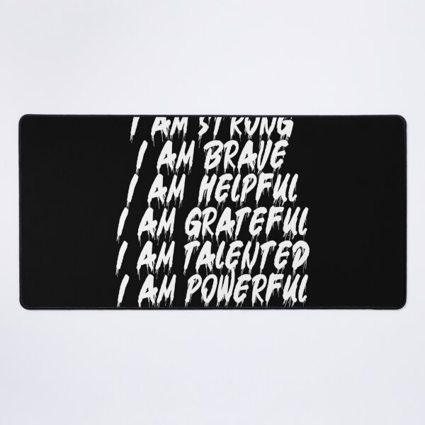 Item preview, I AM SMART I AM STRONG I AM BRAVE I AM HELPFUL I AM GRATEFUL I AM TALENTED I AM POWERFUL I AM UNSTOPPABLE designed and sold by Florida Max.