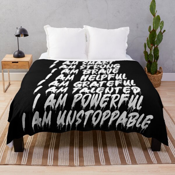 Item preview, I AM SMART I AM STRONG I AM BRAVE I AM HELPFUL I AM GRATEFUL I AM TALENTED I AM POWERFUL I AM UNSTOPPABLE designed and sold by Florida Max.