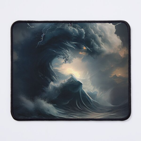 Item preview, Primal Force: Majestic Storm Wave Art designed and sold by ShadowAndSlate.