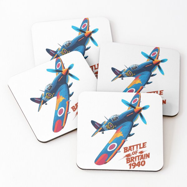 Item preview, Battle of Britain 1940 – Dynamic Comic Style Spitfire Art designed and sold by jubileejungle.
