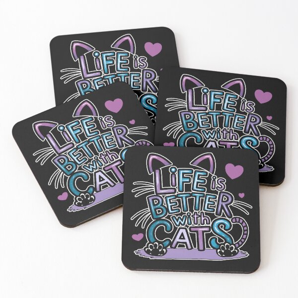 Item preview, LIFE IS BETTER WITH CATS funny cat lover and owner kitten parent  designed and sold by Jt41.