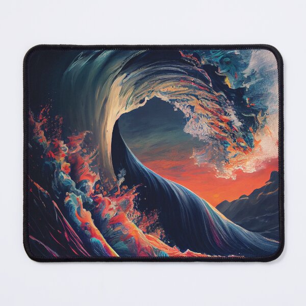 Item preview, Inferno Wave: Sunset Ocean's Embrace designed and sold by ShadowAndSlate.