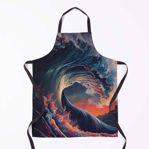 Item preview, Inferno Wave: Sunset Ocean's Embrace designed and sold by ShadowAndSlate.