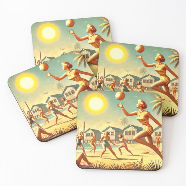 Item preview, Vintage Beach Holiday 4 designed and sold by SteadyRolling.