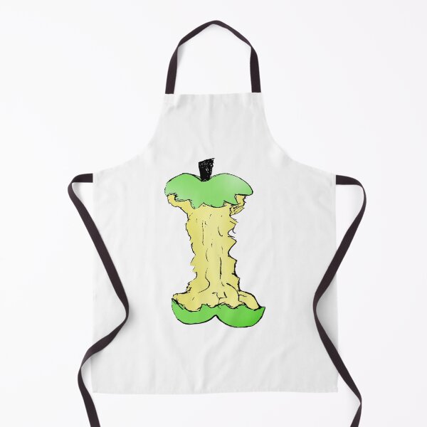 Item preview, eaten green apple doodle designed and sold by paladinprints.