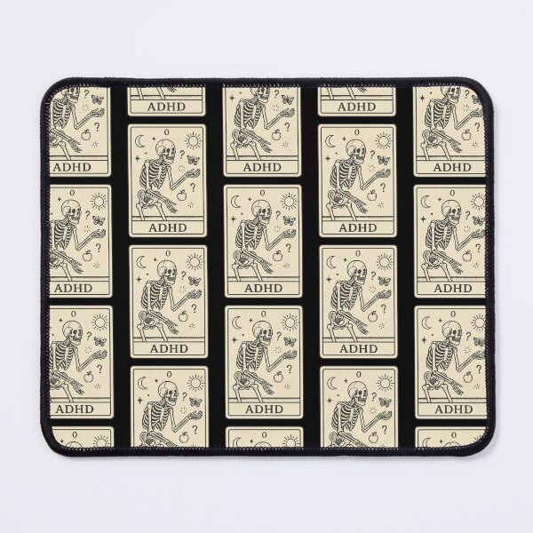 Item preview, ADHD – Tarot Card of Eternal Distraction designed and sold by TrashCultSupply.