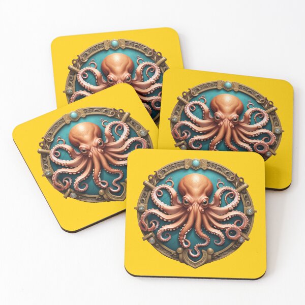 Item preview, OCTOPUS SHIELD (#FFCC00) designed and sold by Marlon Oseguera.