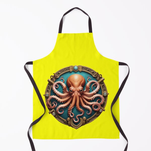 Item preview, OCTOPUS SHIELD (#FFFF00) designed and sold by Marlon Oseguera.