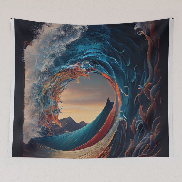 Item preview, Gateway Wave: Swirling Ocean Portal designed and sold by ShadowAndSlate.