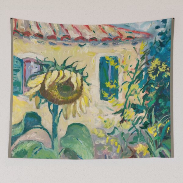 Item preview, Sunflowers in Provence – French Impressionist Still Life. Art by Carraann designed and sold by CARRAANN.