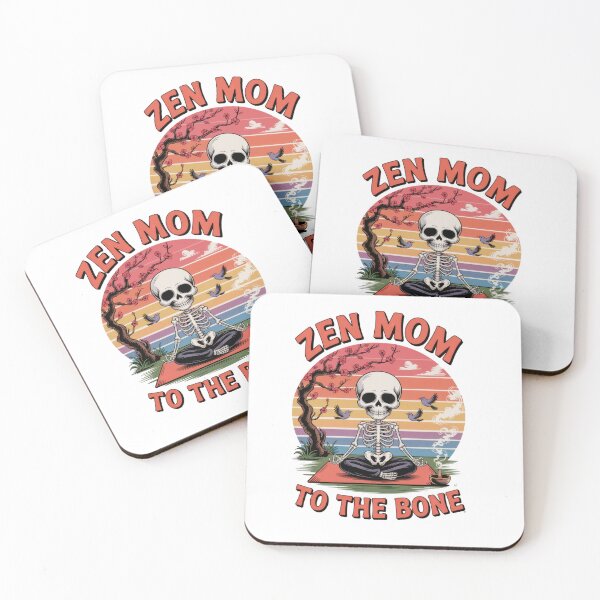 Item preview, Zen Mom To The Bone – Funny Yoga Skeleton Retro Art designed and sold by EpicMediaShop.
