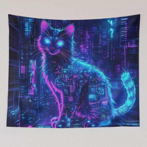 Item preview, Cyberpunk Cat designed and sold by Rtymer.