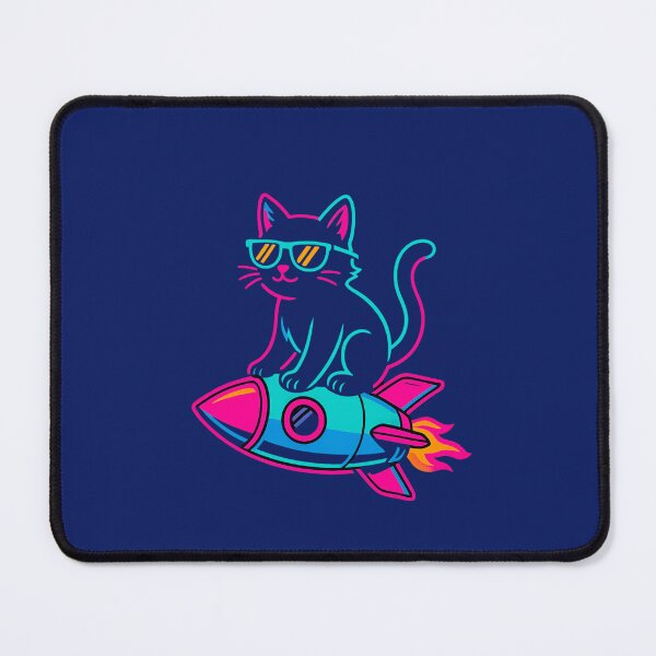 Item preview, Rocket Cat Chaos | Bold Vaporwave Design designed and sold by Neonyx2020.