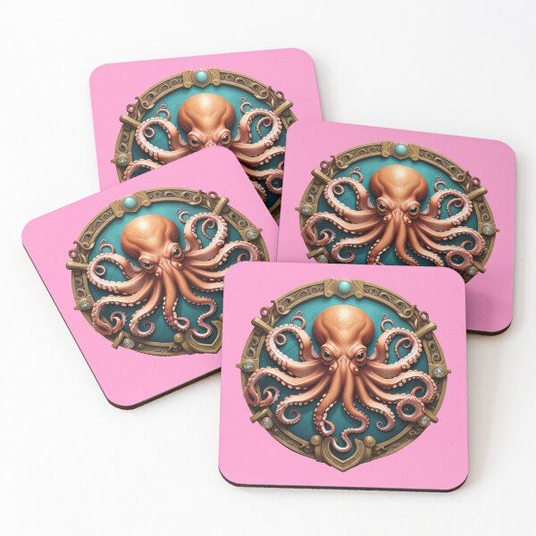 Item preview, OCTOPUS SHIELD (#FF99CC) designed and sold by Marlon Oseguera.