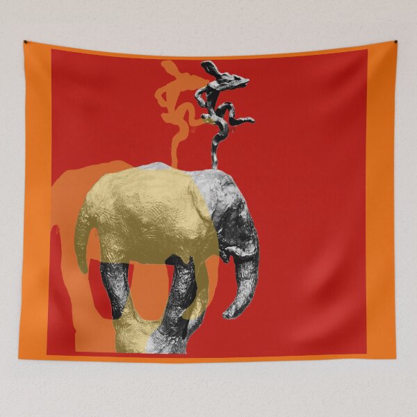 Item preview, Rabbit on Elephant dance designed and sold by daweave77.