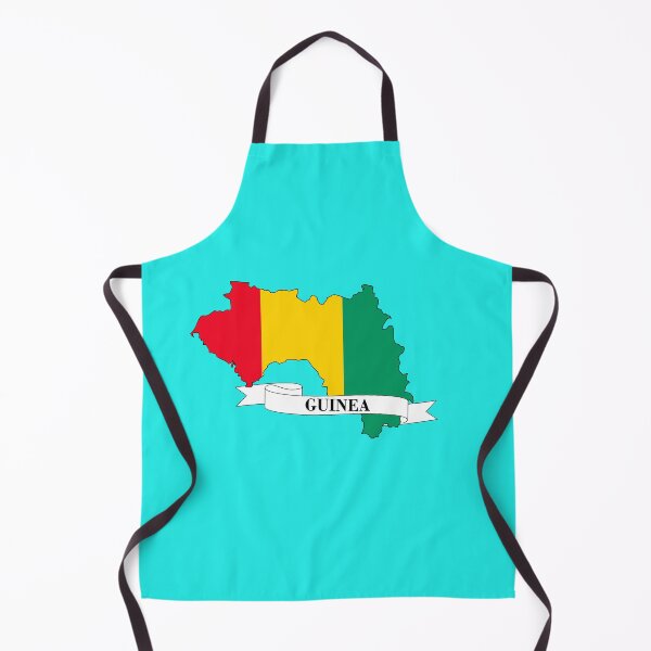 Item preview, Flag map of Guinea designed and sold by visual adventures.