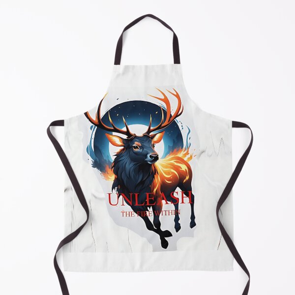 Item preview, Unleash the Fire Within – Fiery Stag Spirit Design designed and sold by The-Daily-Drape.