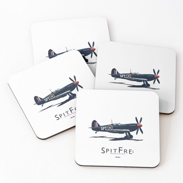 Item preview, WWII Spitfire Poster – Defending the Skies Retro Design designed and sold by jubileejungle.