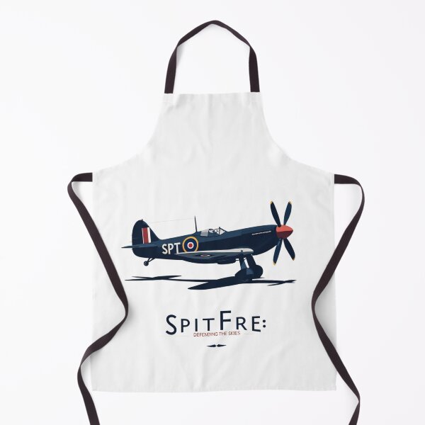 Item preview, WWII Spitfire Poster – Defending the Skies Retro Design designed and sold by jubileejungle.
