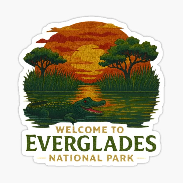 Artikel-Vorschau von Willkommen im Embroidery Everglades National USA Park, designt und verkauft von Blok45.