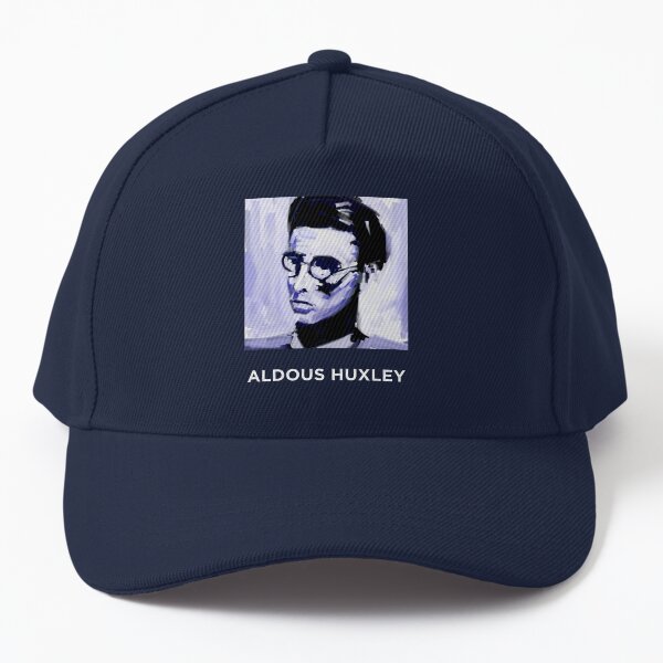 Item preview, Aldous Huxley portrait - dark background designed and sold by Half Serious.