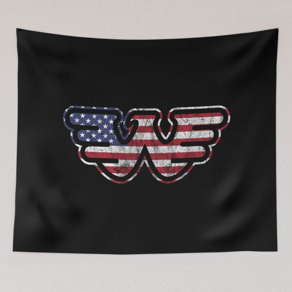 Item preview, waylon jennings american flag distressed look designed and sold by TheGingerEffect.