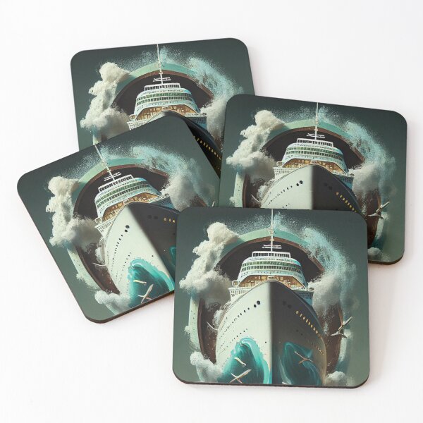 Item preview, Majestic Ascent: Dream Cruise Through Swirling Seas designed and sold by ShadowAndSlate.