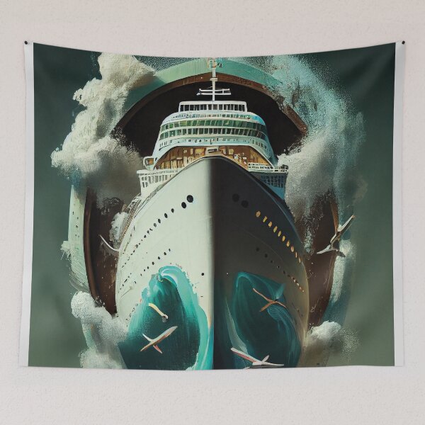 Item preview, Majestic Ascent: Dream Cruise Through Swirling Seas designed and sold by ShadowAndSlate.