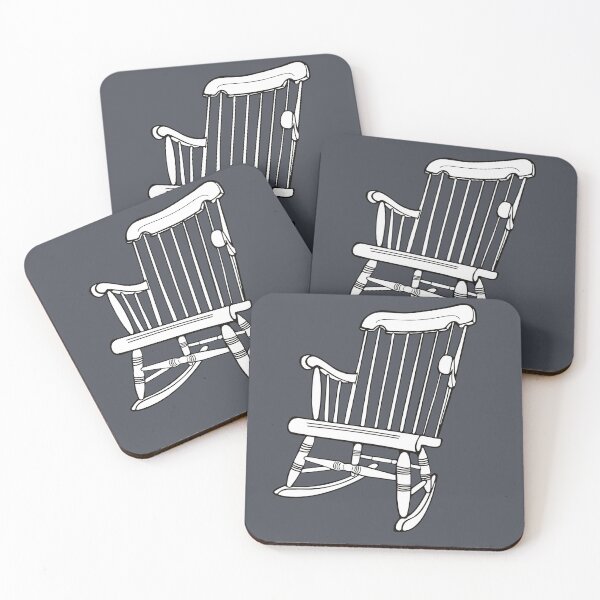 Item preview, Vintage Rocking Chair Sticker Shirt Tote Black and White designed and sold by LayerCakeDigDes.