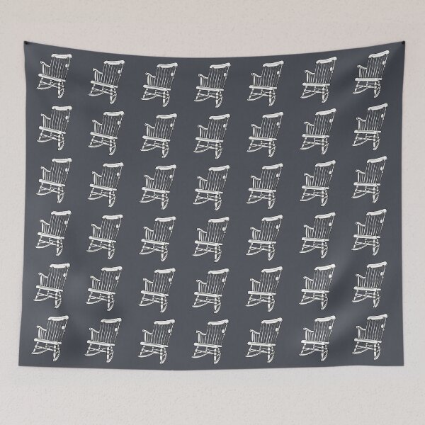Item preview, Vintage Rocking Chair Sticker Shirt Tote Black and White designed and sold by LayerCakeDigDes.