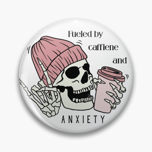 Item preview, Fueled by Caffiene and Anxiety designed and sold by Erbearen.
