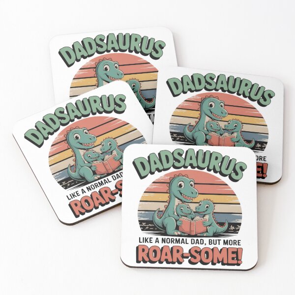 Item preview, Dadsaurus Roarsome Father and Kids Dinosaur Design designed and sold by EpicMediaShop.