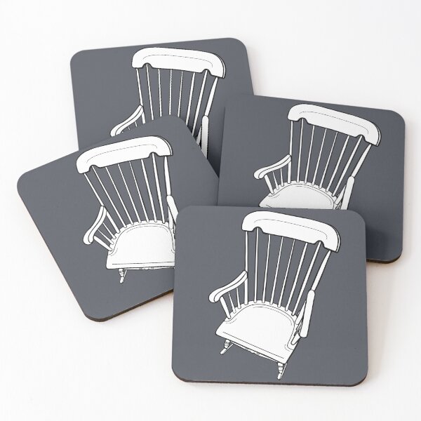 Item preview, Vintage Rocking Chair Sticker Shirt Tote Black and White designed and sold by LayerCakeDigDes.