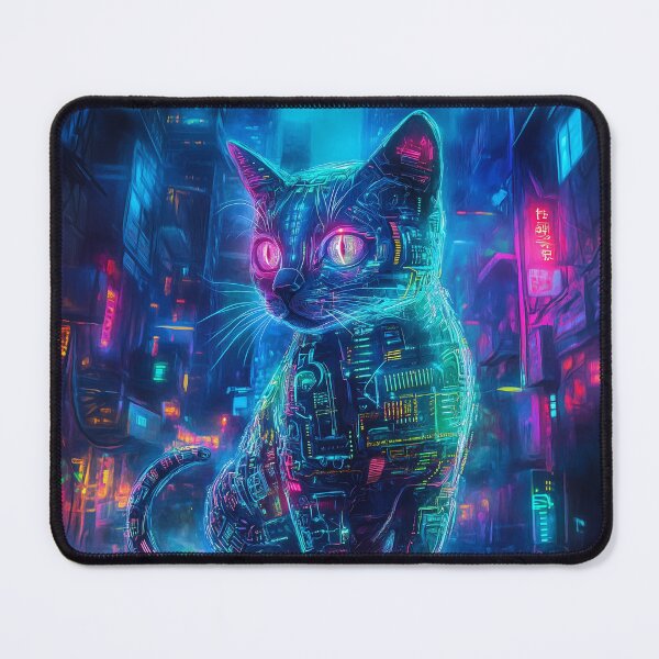 Item preview, Cyberpunk Cat designed and sold by Rtymer.