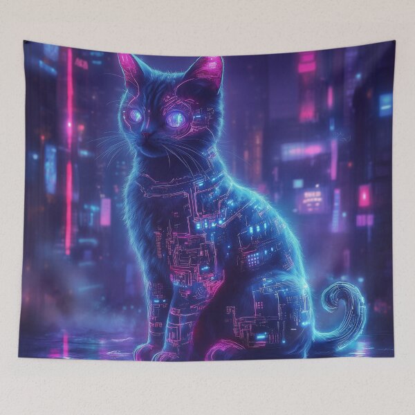 Item preview, Cyberpunk Cat designed and sold by Rtymer.