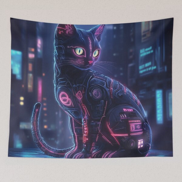 Item preview, Cyberpunk Cat designed and sold by Rtymer.